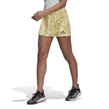 adidas Tennis Skirt Club Graphic Aeroready (integrated tights with ball pockets) yellow Women